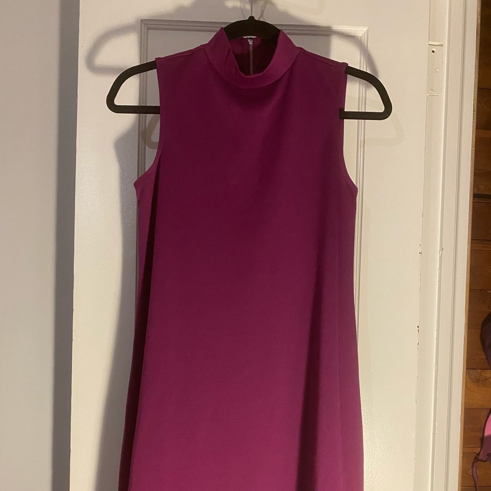The Limited Fuchsia Mock Neck Dress